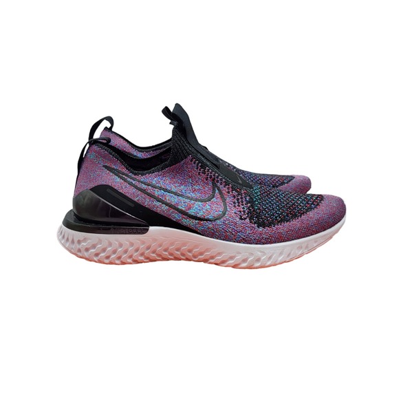 Nike Epic Phantom React Flyknit Running Shoes Womens Sz 5 Black New  BV0415-002 - Picture 1 of 15